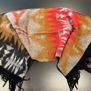 Colorful Geometric Patterned Scarf